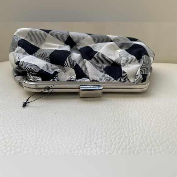 WHBM black/white gingham clutch - Picture 2 of 6